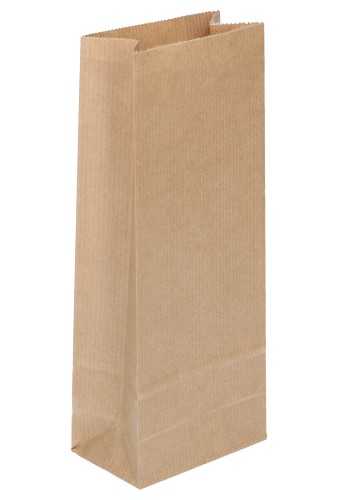[K1240055] Blokbodemzakjes Kraft Blanco 10x5.5x29cm 400ml 90grams 100stuks