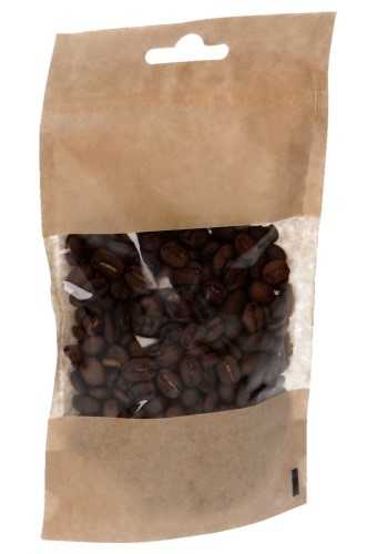 [K1240056] Stazakken Doy Moka Kraft Zip-sluiting & Venster 11x6.5x18.5cm 100stuks