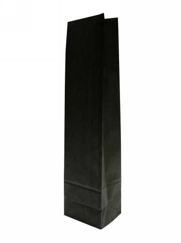 [K1170281] Luxe Wijnzak Met Blokbodem Zwart 10x8x41cm 50stuks