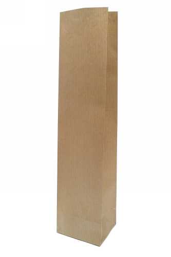 [K1170732] Luxe Wijnzak Met Blokbodem Kraft 10x8x41cm 50stuks