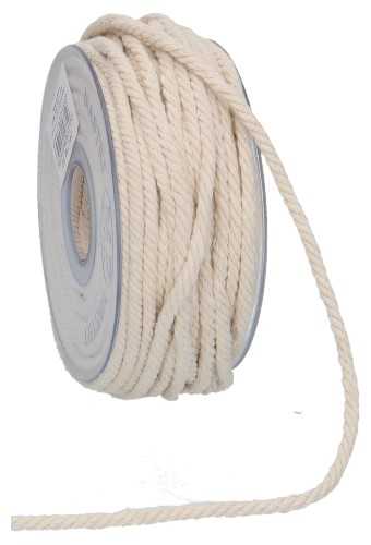 [K1390510] Geschenklint Katoen Koord Wit 5mm x 30 meter