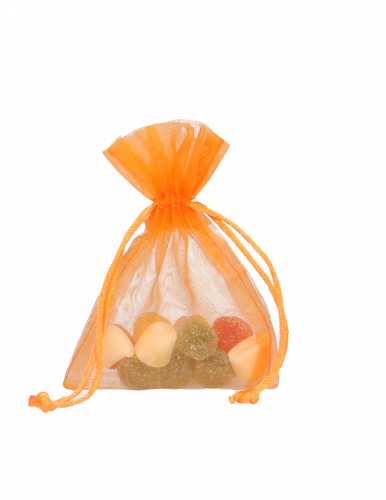 [K1070645] Organza zakjes Oranje Klein 9x12.5cm 10stuks