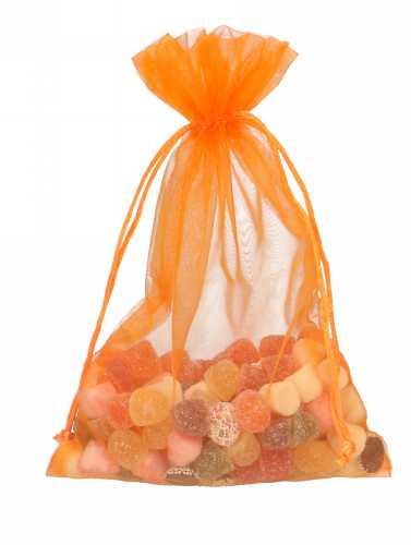 [K1070647] Organza zakjes Oranje Groot 17x24cm 10stuks