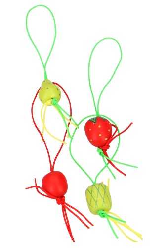 [K1340361] Gelukspoppetjes Fruit Assortie Aan Koordje 100stuks