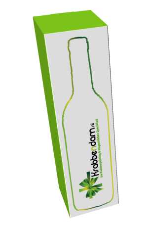 [1620004] Wijndoos Bedrukt in Full Colour 1 Fles Bourgogne 8.5x8.5x30.5cm