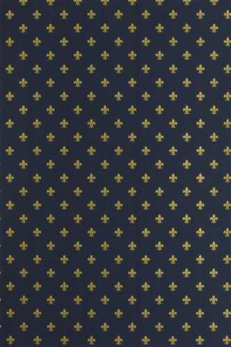 [1050351_70] Kadopapier Fleur de lis Blauw 80gr 70cm x 200meter