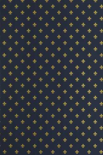 [1050351-50X70] Kadopapier Fleur de lis Blauw 80gr 50x70cm 250 vellen
