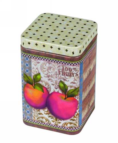 [1630168] Blikken Appels Vierkant 7.2x7.2x10cm 12stuks