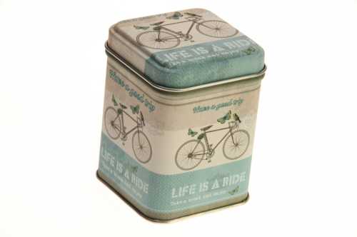 [1630183] Blikken Fiets Vierkant 7.2x7.2x9.3cm 24stuks