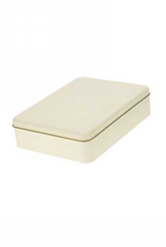 [1630241] Blikken Licht Beige Rechthoekig 22.3x16.7x5cm 6stuks