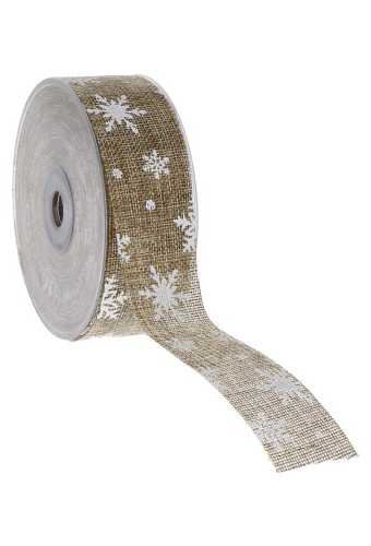 [K1390558] Kadolint Canvas Naturel Witte Sneeuw Vlok 40mm x 20meter OP IS OP