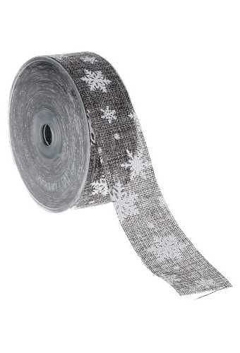 [K1390559] Kadolint Canvas Grijs Witte Sneeuw Vlok 40mm x 20meter OP IS OP