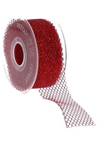 [K1390578] Luxe Kadolint Weblint Rood Metallic 40mm x 15meter