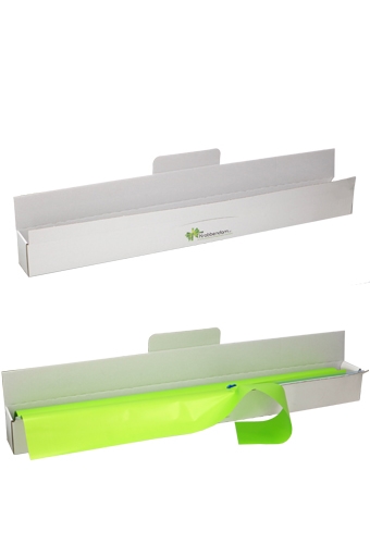 [K1080080] Dispenserbox Cadeaufolie Met Snijmes 7x7x75cm