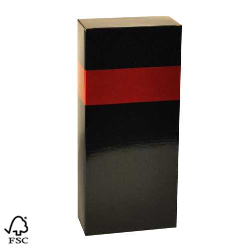 [1170807] Wijndoos 2 fles Black & Rood 16.4x8x36.5cm FSC® 50stuks