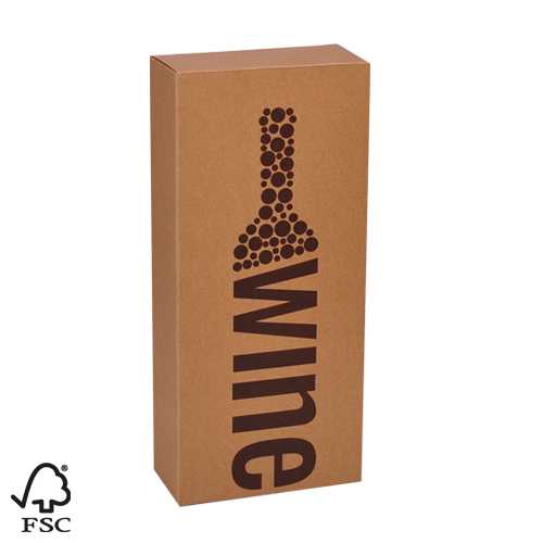 [1170809] Wijndoos 2 fles Wine Kraft 16.4x8x36.5cm FSC® 50stuks