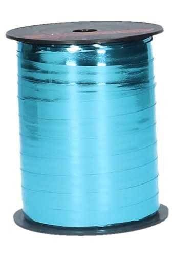 [K1010244] Krullint Metallic Reflex Aqua Blauw 10mm x 250 meter
