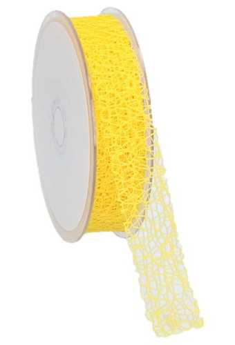 [K1390596] Cadeaulint Honey Weblint Geel 25mm x 20 meter