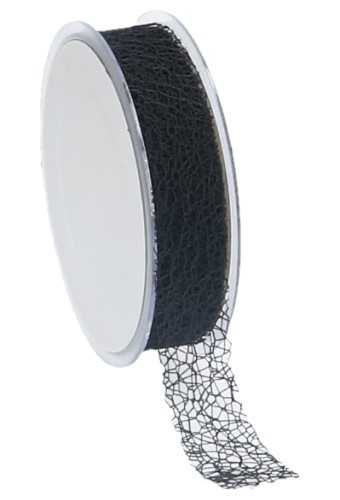 [K1390601] Cadeaulint Honey Weblint Zwart 25mm x 20 meter