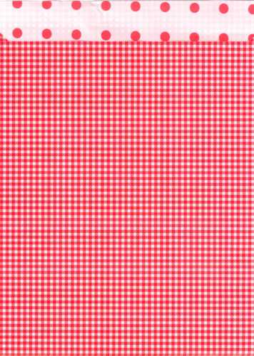 [K1070696] Kadozakjes Dots & Ruit 17x21cm 100stuks