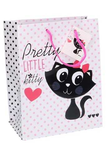 [K1110575] Kadotasjes Kind Medium Pretty Little Kitty 18x10x23cm