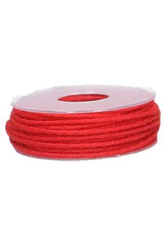 [K1390634] Koord Lint Jute IJzerdraad Rood 3mm x 20meter