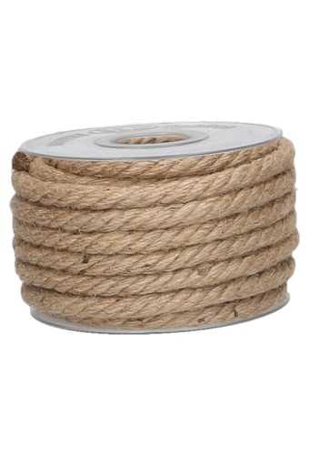 [K1390637] Koord Lint Gedraaid Jute Naturel 8mm x 9.5meter