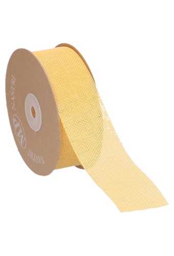 [K1390622] Geschenklint Canvas Geel 40mm x 20 meter