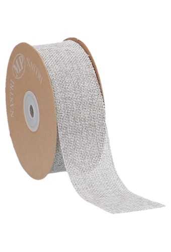 [K1390625] Geschenklint Canvas Grijs 40mm x 20 meter