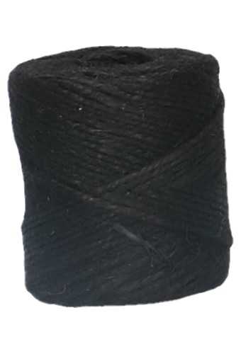 [K1390638] Koord Lint Jute Zwart 2mm x 70 meter