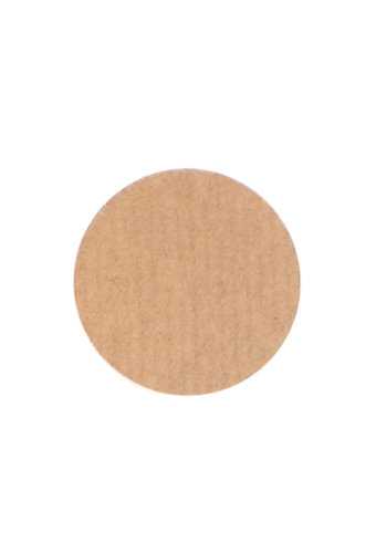 [K1210092] Etiketten Kraft Rondje Blanco Sluiting Zegel 3.5cm 1000stuks