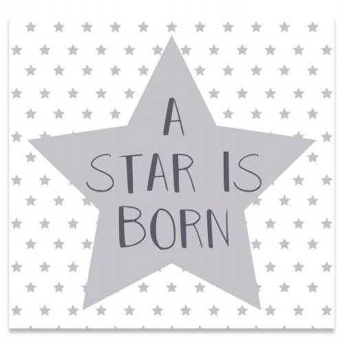 [K1020233] Kadobon Silver Star + Envelop 12x12cm 12stuks