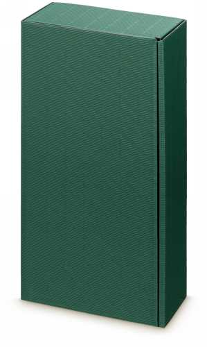 [1170027] Wijndoos Modern Groen 36x18x9cm 2 fles 25stuks