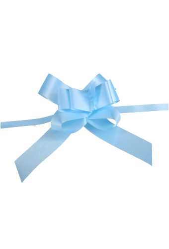 [K1420076] Mini Trek Strikken Baby Blauw Doorsnee van 45mm met een lint 15mm 50st