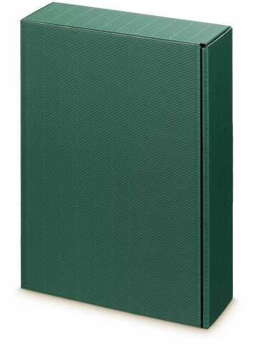 [1170049] Wijndoos Modern Groen 36x25x9cm 3 fles 25stuks