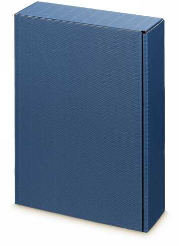 [1170050] Wijndoos Modern Blauw 36x25x9cm 3fles 25stuks