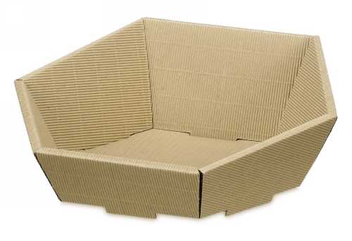 [1170151] Geschenkdoos Korf Modern Naturel Klein 29x27x6-10.5cm 25stuks