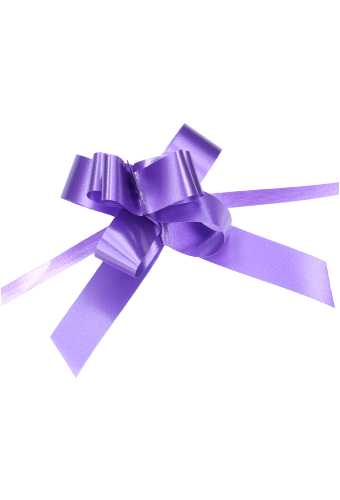 [K1420078] Mini Trek Strikken Paars Doorsnee van 45mm met een lint 15mm 50stuks