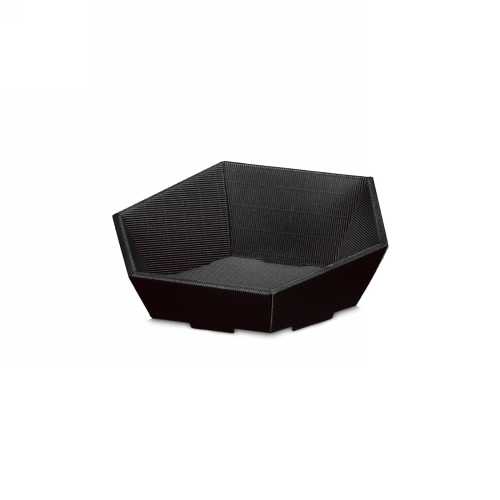 [1170328] Geschenkdoos Korf Modern Zwart Klein 29x27x6-10.5cm 25stuks