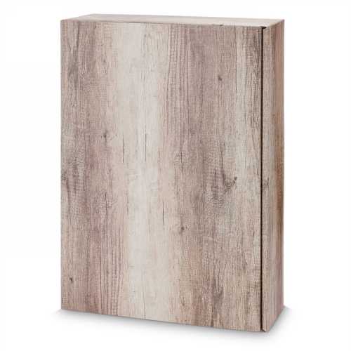 [1170539] Wijndoos Wood 3 Fles 34.5x24.5x9.4cm 25stuks