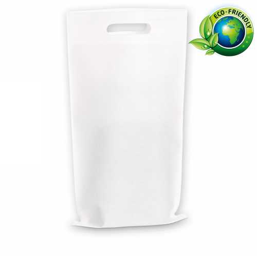 [1170693] Wijntasje Nonwowen Wit 2-flessen 24x45cm 20stuks