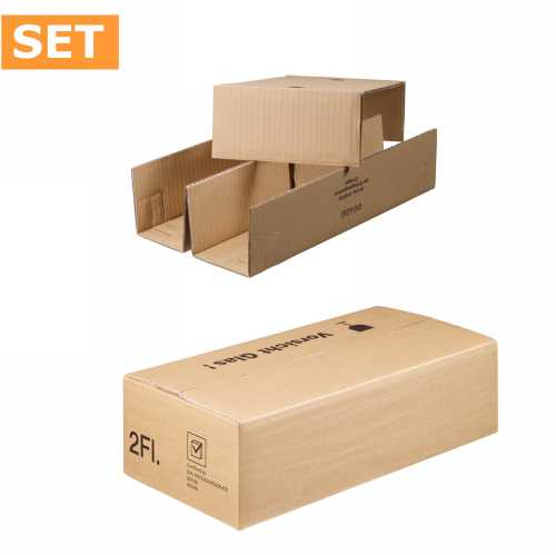 [1170696] Wijnverzenddoos 2-fl & Interieur 40x20x11cm 25stuks