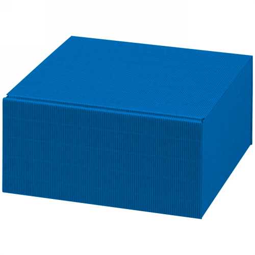 [1270713] Kadodoos Colour Rib Blauw Vierkant 25x25x12cm 25stuks
