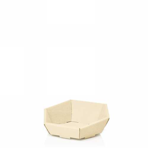 [1271168] Geschenkdoos Korf Modern Creme Mini 24x23x4.8-8.5cm 25stuks