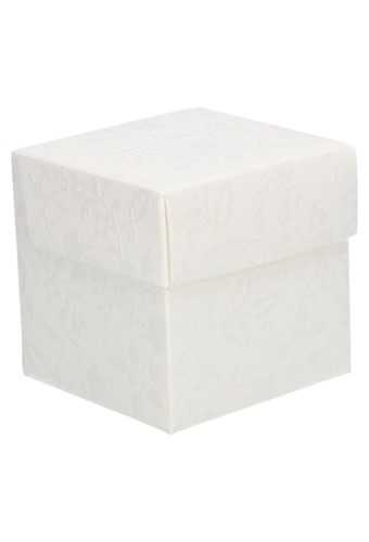 [K1271225] Kadodoos Bloemenregen Motief Met Klepdeksel 295gram 7x7x7cm 10stuks