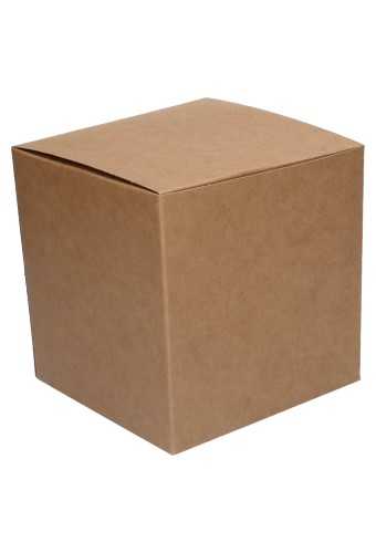 [K1271220] Kadodoos Dozza Glad Naturel Rechthoekig 400gram 14x14x14cm 10stuks