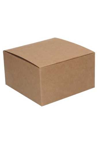 [K1271218] Kadodoos Dozza Glad Naturel Rechthoekig 400gram 14x14x8cm 10stuks