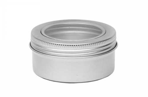 [1150390] Blikken Aluminium & Schroefdeksel Venster 80ml r6.8x3.3cm 48stuks