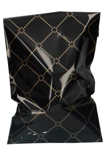 [K1070713] Kadozakjes Folie Mita Queen Black & Plakstrip 15x23.5+3cm 100stuks