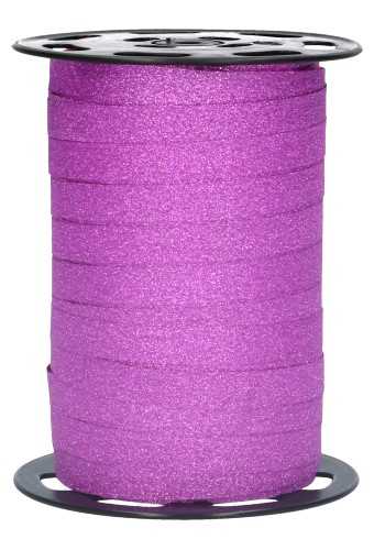 [K1010275] Krullint Glitter Fuchsia 10mm x 100 meter